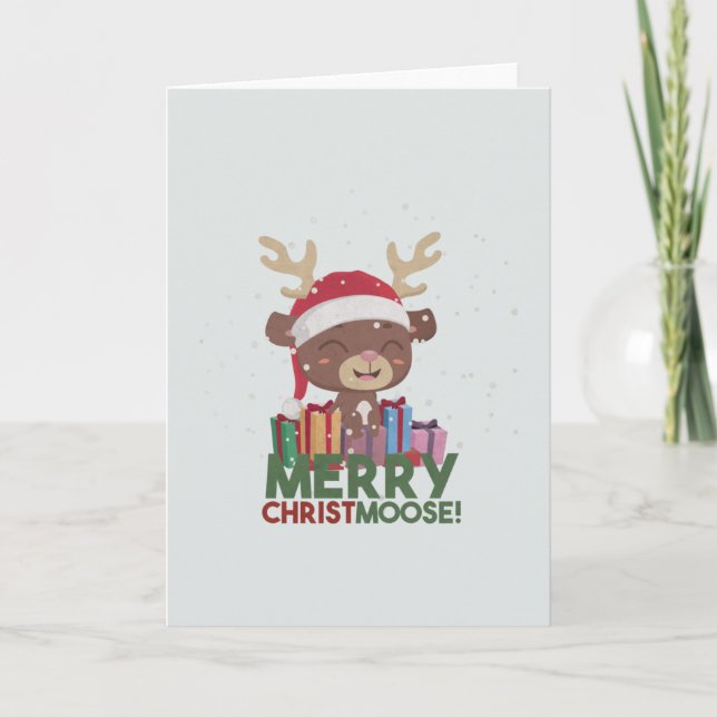 Merry Christmoose Card (Front)
