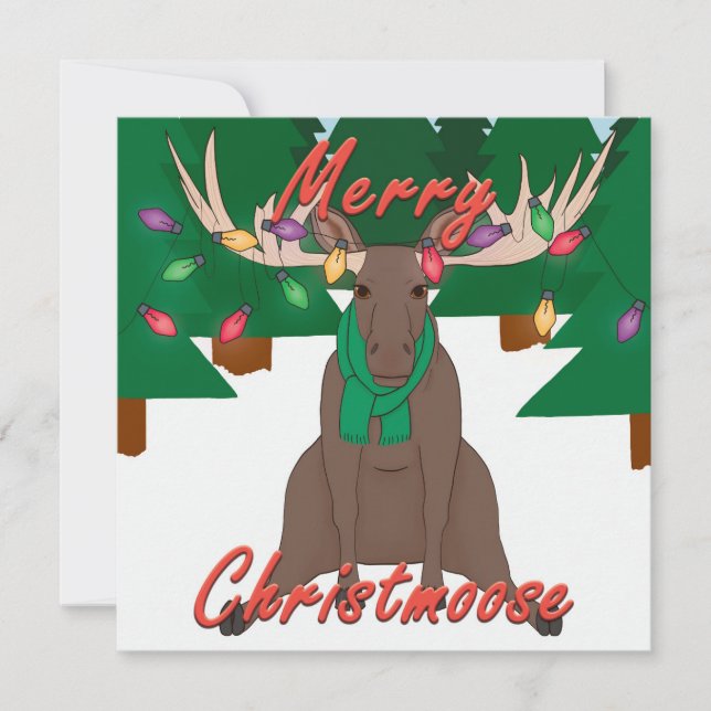 Merry Christmoose - Christmas Card (Front)
