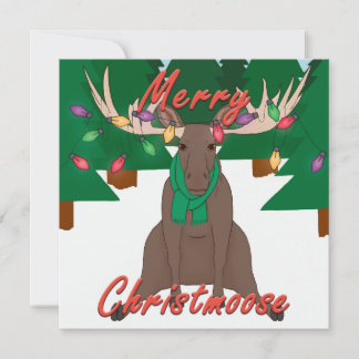 Merry Christmoose - Christmas Card