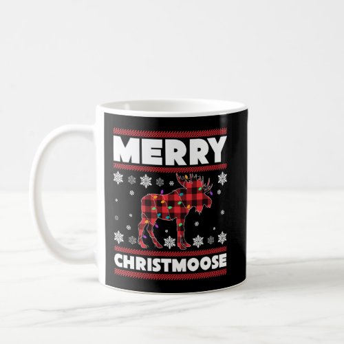 Merry Christmoose Funny Moose Christmas Gifts Coffee Mug