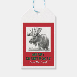 Merry Christmoose Gift Tags