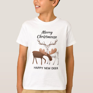 Merry Christmoose Happy New Deer T-Shirt