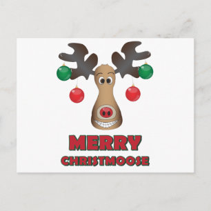 Merry Christmoose! Holiday Postcard