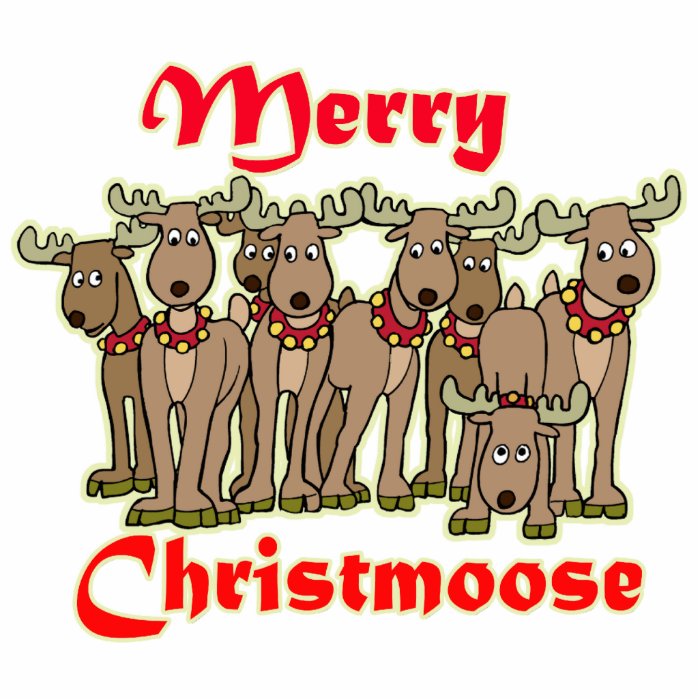 Merry Christmoose Photo Cut Outs