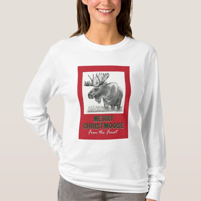 Merry Christmoose T-Shirt (Front)