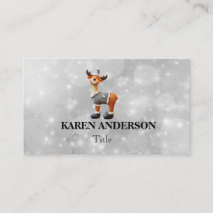 Merry Christmoose wearing a hat    Business Card