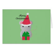 Merry Christmouse Cute Christmas Mouse (Front Horizontal)