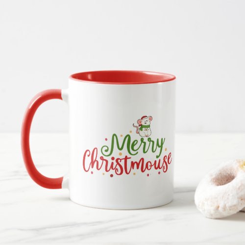 Merry Christmouse cute mouse Mug