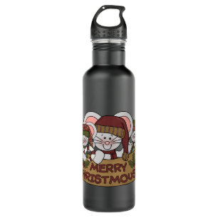 Merry Christmouse Water Bottle