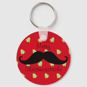 Merry Christmoustache Keychain