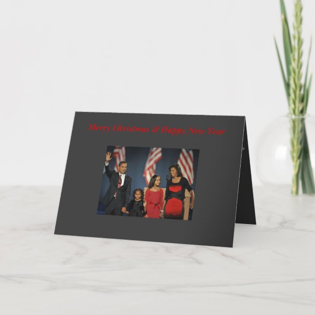 merry christmsa, Merry Christmas & Happy New Year Holiday Card (Front)