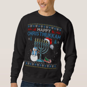 Merry Christmukkah Jewish Hanukkah Christmas Ugly Sweatshirt