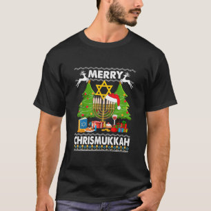 Merry Christmukkah Ugly Jewish Xmas Christmas T-Shirt