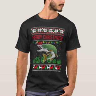 Merry Christmusk Musky Muskie Muskellunge English T-Shirt