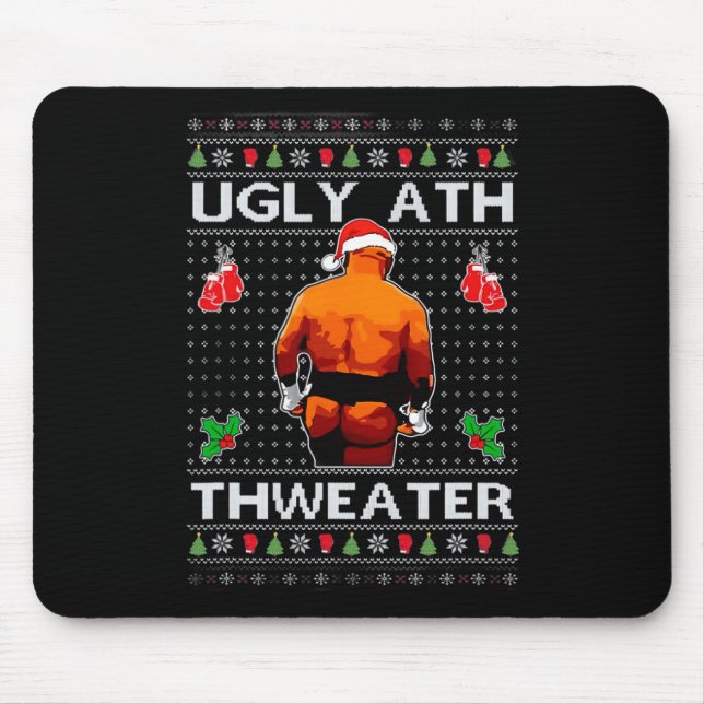 Merry Chrithmith Kith My Ath Butt Viral Fight Meme Mouse Pad (Front)