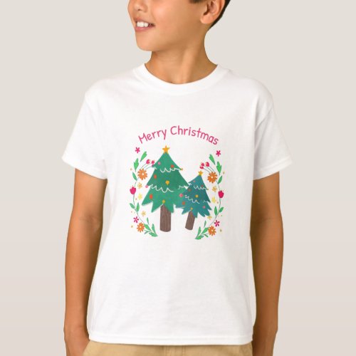 Merry Chritmas CHristmas tree T_Shirt