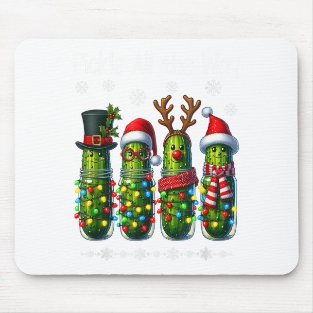 Merry Cklemas Funny Christmas Ckle Lights Holiday  Mouse Pad (Front)