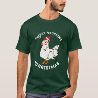 Merry Clucking Christmas Eve Pajama Funny Chicken