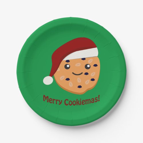 Merry Cookiemas Christmas cookie Paper Plates