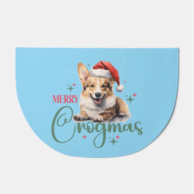 Merry Corgimas Doormat (Front)