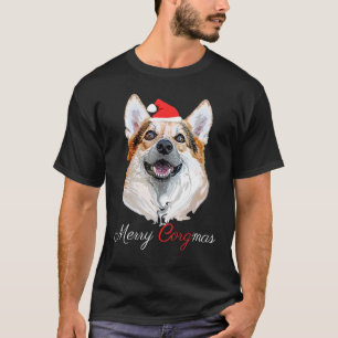 Merry Corgmas  Corgi Santa Dog Ugly Christmas Swea T-Shirt