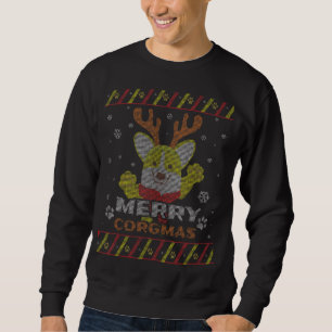 Merry Corgmas Corgi Ugly Christmas Sweater