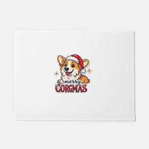 Merry Corgmas Festive Corgi Dog Lover Holiday Desi Doormat