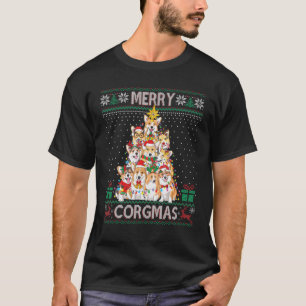 Merry Corgmas Ugly Sweater Funny Corgi Christmas T