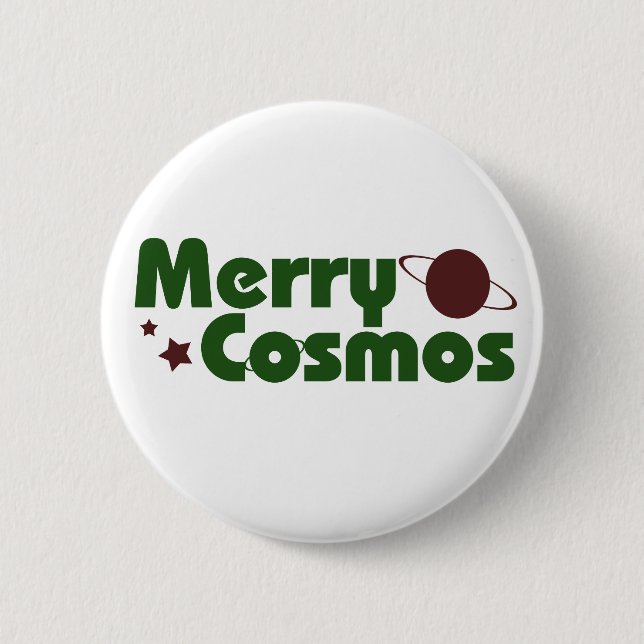 Merry Cosmos Button (Front)