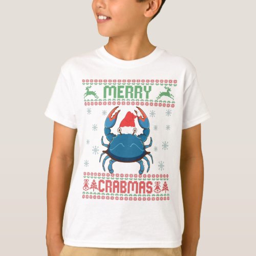 Merry Crabmas Funny Crab Ugly Christmas Sweater