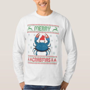 Merry Crabmas Funny Crab Ugly Christmas Sweater