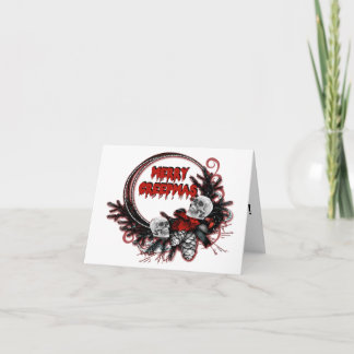 Merry Creepmas Customizable Christmas Card Gothic