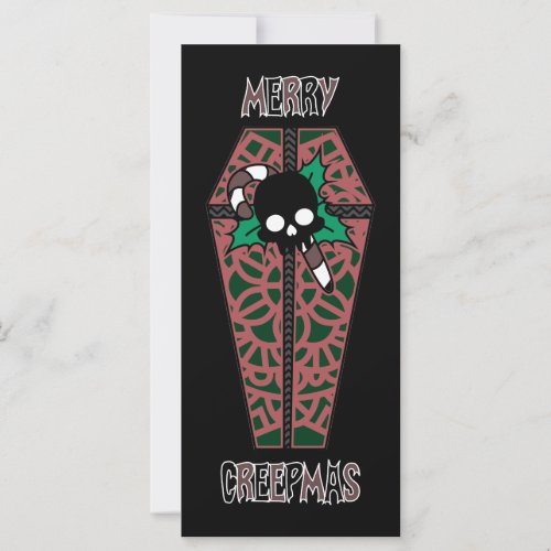 Merry Creepmas Holiday Flat Card