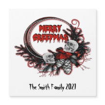Merry Creepmas Horror Christmas Custom Magnet