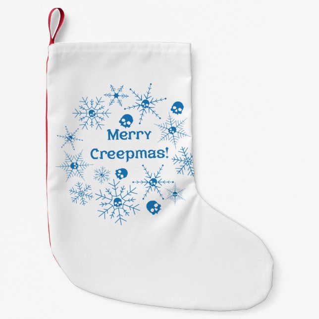 Merry Creepmas! Small Christmas Stocking (Front)