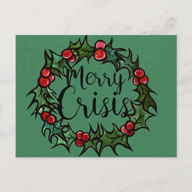 Merry Crisis Postcard (Front)