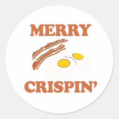 Merry Crispin Classic Round Sticker