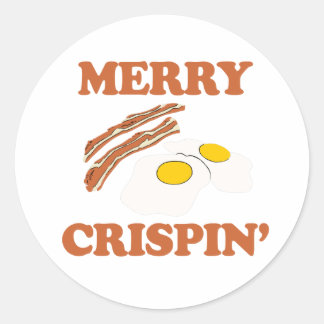 Merry Crispin Classic Round Sticker