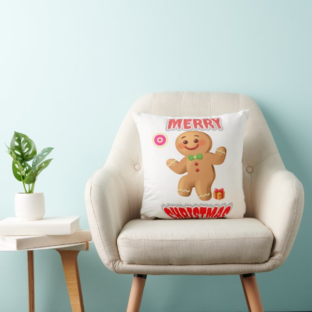 MERRY CRISTAMAS THROW PILLOW (Chair)