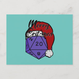 Merry Crit-mas Postcard