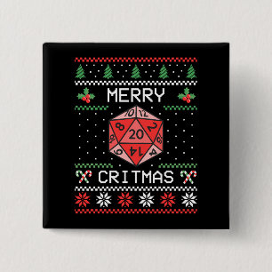 Merry Critmas II - Ugly Christmas Button
