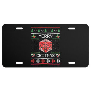 Merry Critmas II - Ugly Christmas License Plate