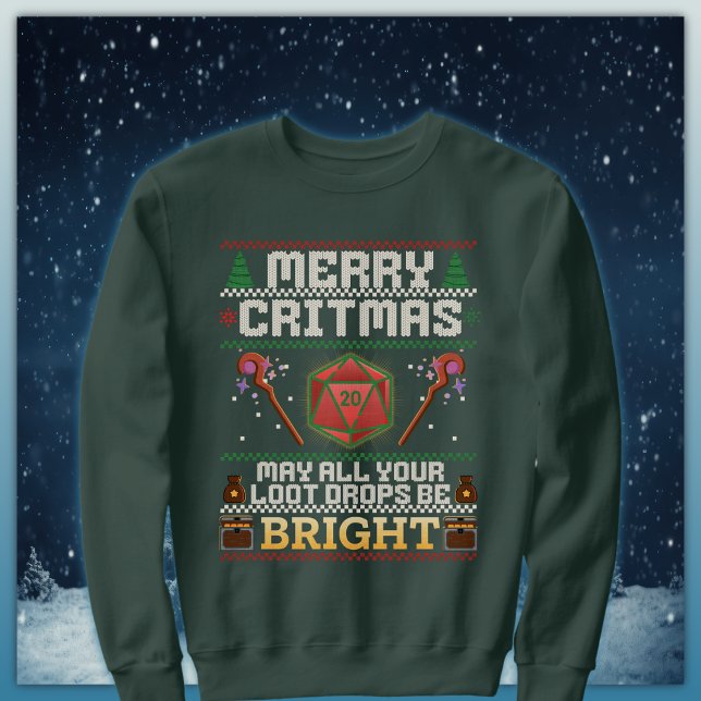 Merry Critmas Loot Drop | Healer Ugly Sweater (Creator Uploaded)