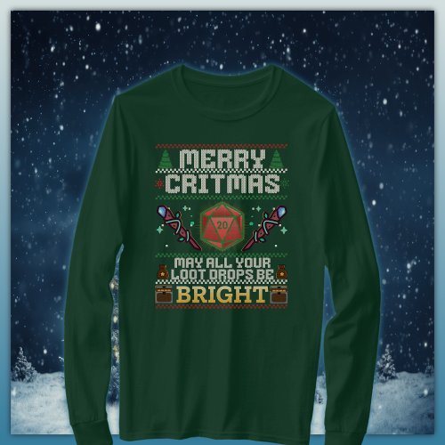 Merry Critmas Loot Drop  Mage Ugly Sweater