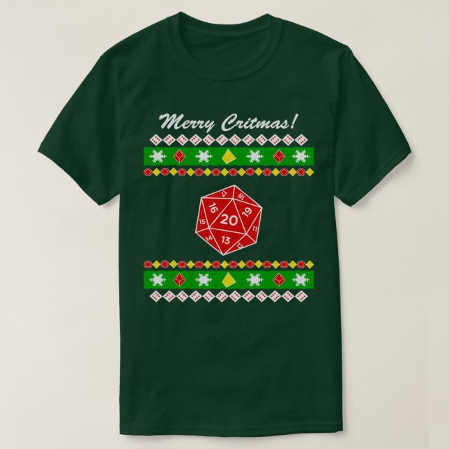Merry Critmas Ugly Christmas Sweater  (Design Front)