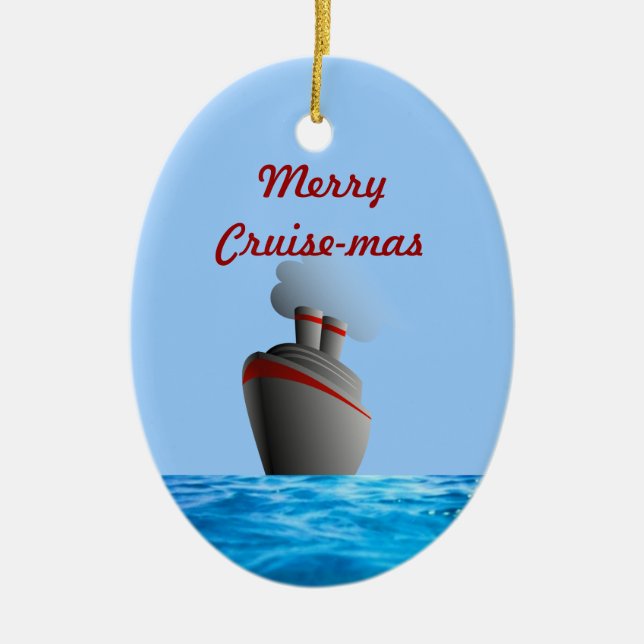 Merry Cruise-mas Dated Ornament (Front)