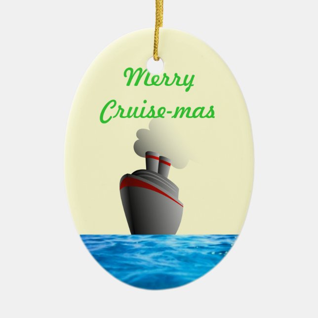 Merry Cruise-mas Dated Ornament (Front)