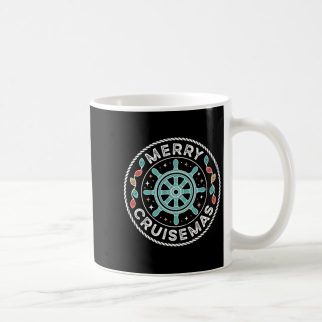 Merry Cruise-mas Matching Family Christmas Cruise  Coffee Mug (Right)