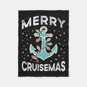 Merry Cruise-mas Matching Family Christmas Cruise Fleece Blanket
