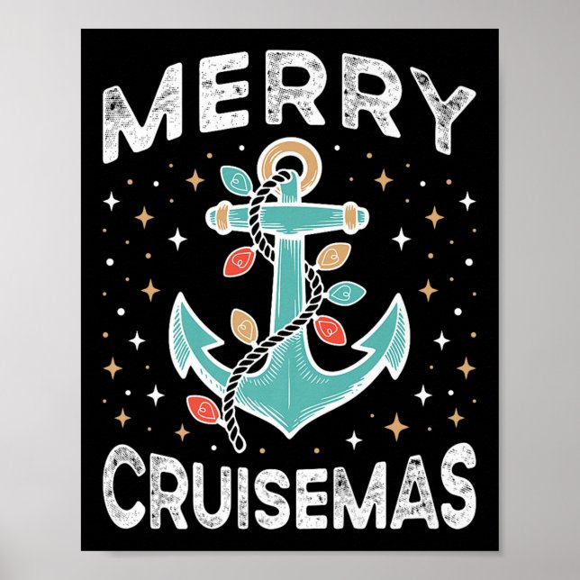 Merry Cruise-mas Matching Family Christmas Cruise  Poster (Front)